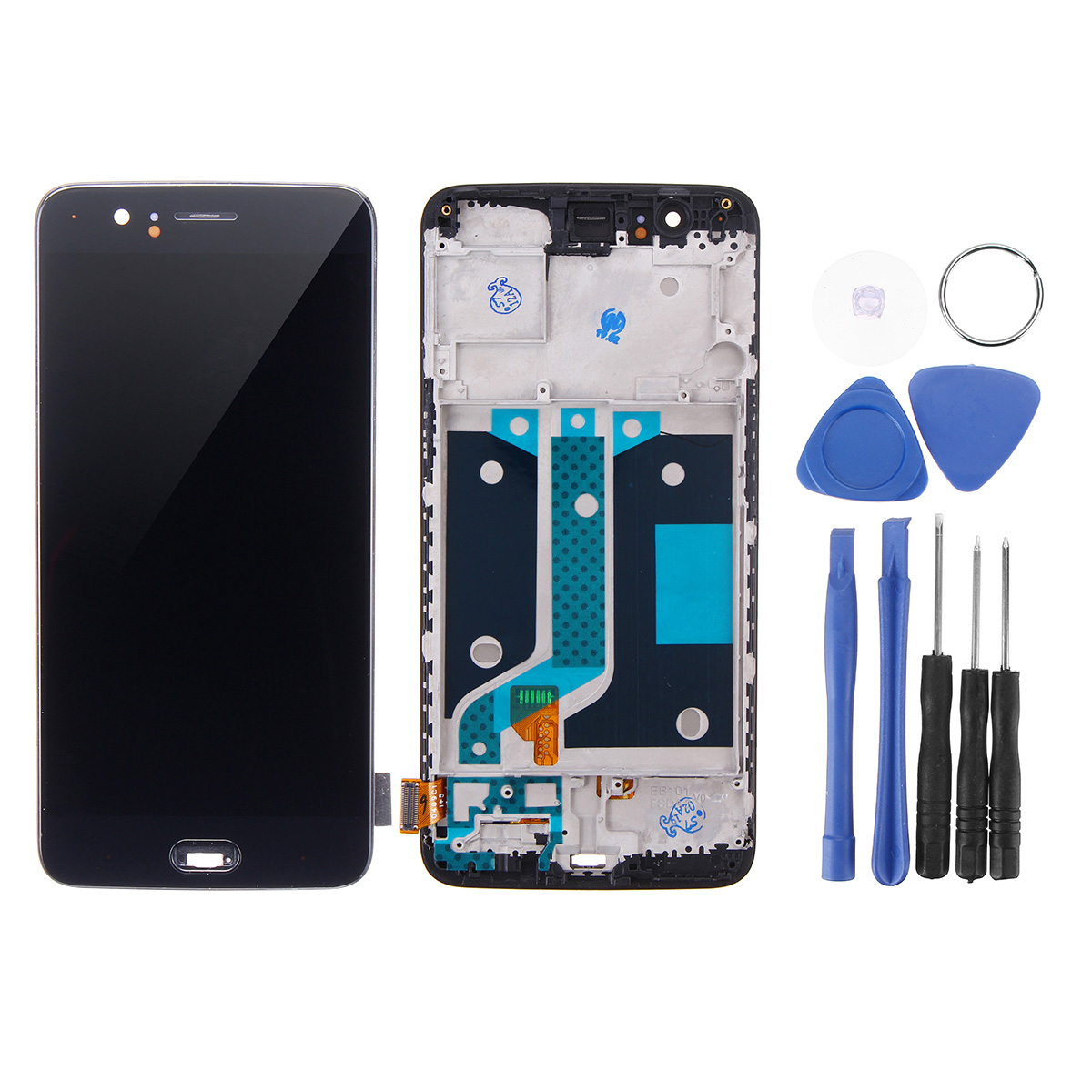 

Black LCD Display + Touch Screen Digitizer Replacement With Repair Tools For Oneplus 5 A5000