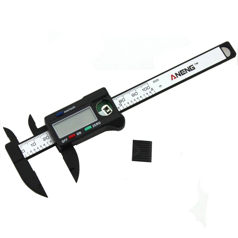 

ANENG 100mm 4inch LCD Digital Caliper Vernier Micrometer Electronic Carbon Fiber