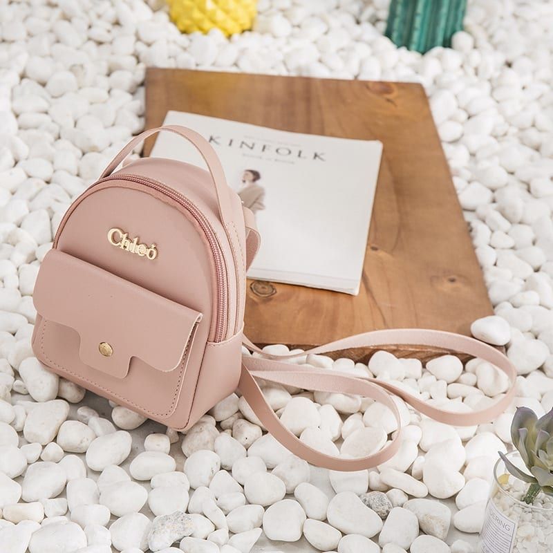 

Women Leisure Faux Leather Brief Backpack Crossbody Bag