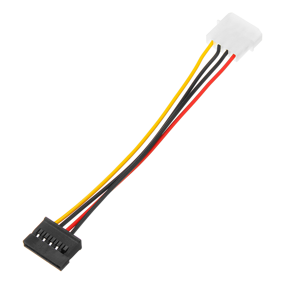 

3pcs SATA Power Female To Molex Male Adapter Converter Cable 6-Inch