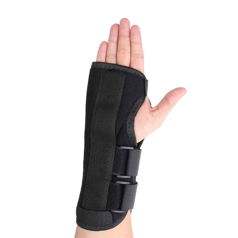 

Steel Plate Wrist Brace Support Sprain Forearm Splint Band Strap Black
