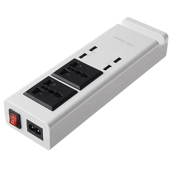 Find EU Power Strip with 4 USB Charging Ports Socket 5V 1A/2 4A Portable Strip Plug Adapter Multifunctional Smart Home Electronics for Sale on Gipsybee.com