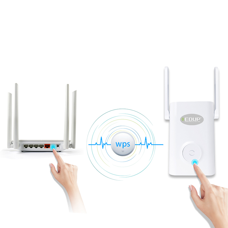 Find EDUP 1200Mbps Dual Band WiFi Repeater 2.4G/5G Wireless Range Extender with 2x5dBi External Antennas EP-AC2935 for Sale on Gipsybee.com with cryptocurrencies