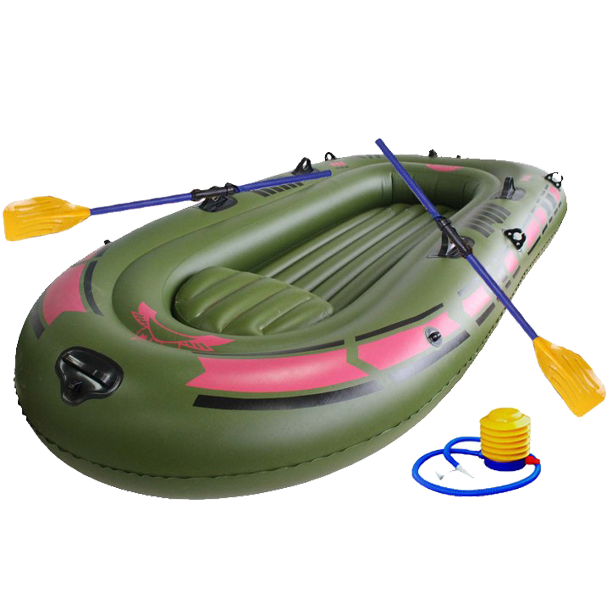 

190 * 120 см 2-лицо Зеленый каяк ПВХ надувной Лодка Резина надувной Лодка Весла Воздух Насос Веревка Set