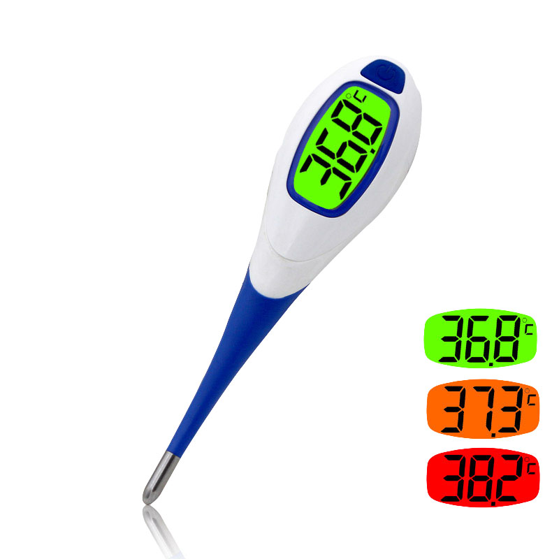 

Loskii YD-203 Digital LED Soft Head Thermometer Fever Alert Rectal Oral Axillary Body Thermometer for Infant Baby Adult