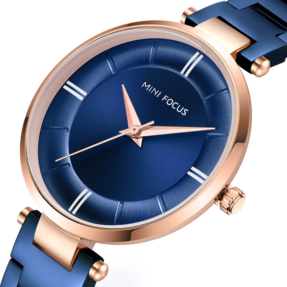 

MINI FOCUS MF0235L Casual Design Stainless Steel Women Wristwatch Ladies Quartz Watch