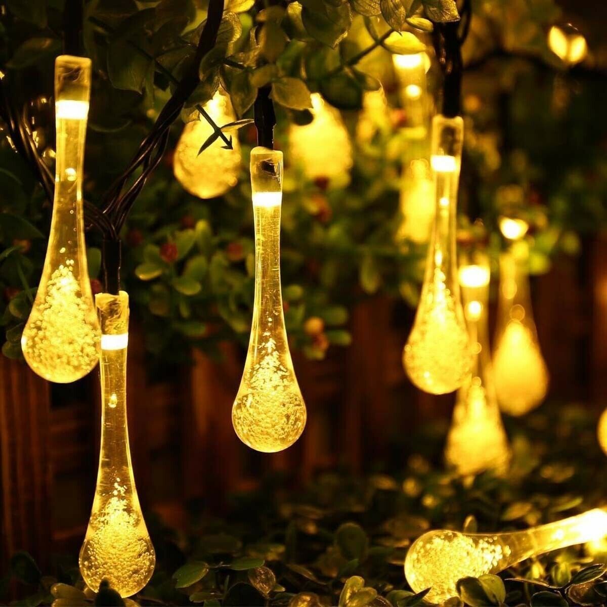 Find 20M 200 LED Solar Water Drop Fairy String Light Garden Party Xmas Decor for Sale on Gipsybee.com with cryptocurrencies