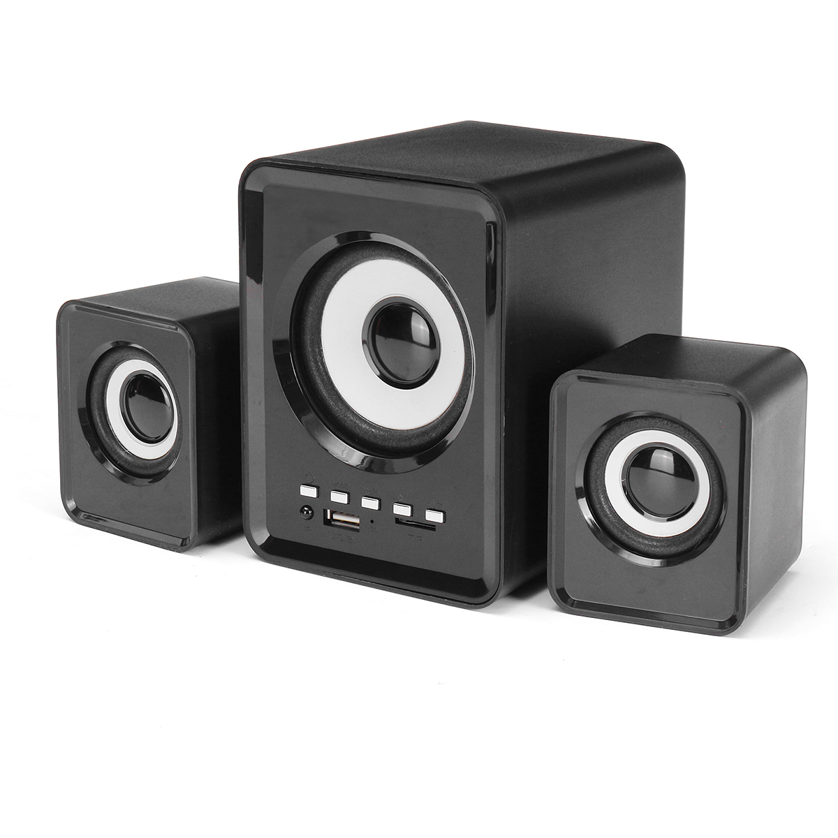 

2.1 Computer Speaker Wireless bluetooth Speaker Support TF Card USB Power Stereo Subwoofer