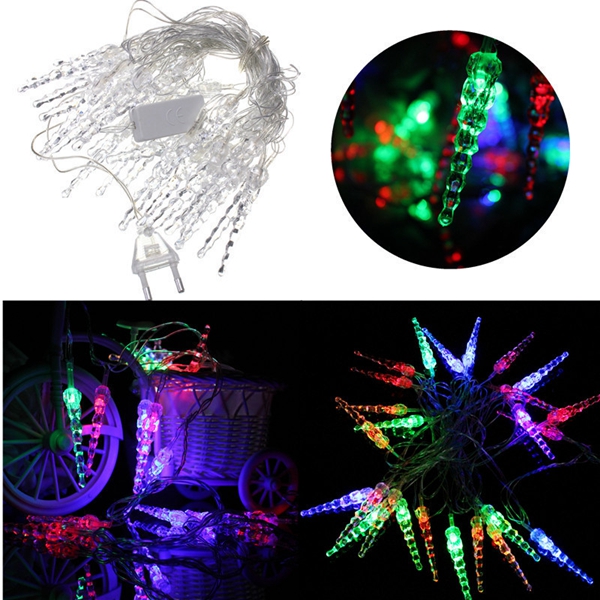 

5M 20 LED Colorful Crystal Xmas String Lights Christmas Wedding Party Decor 220V