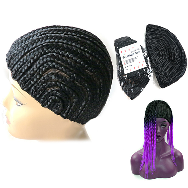 

Elastic Cornrow Wig Cap Adjustable Crochet Braided Weaving
