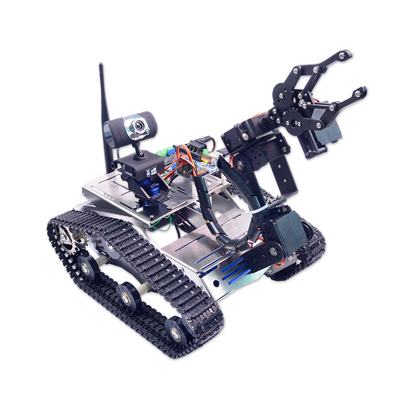 

Xiao R DIY WiFi Video Smart Robot Tank Car For 51 Duino with Camera PTZ