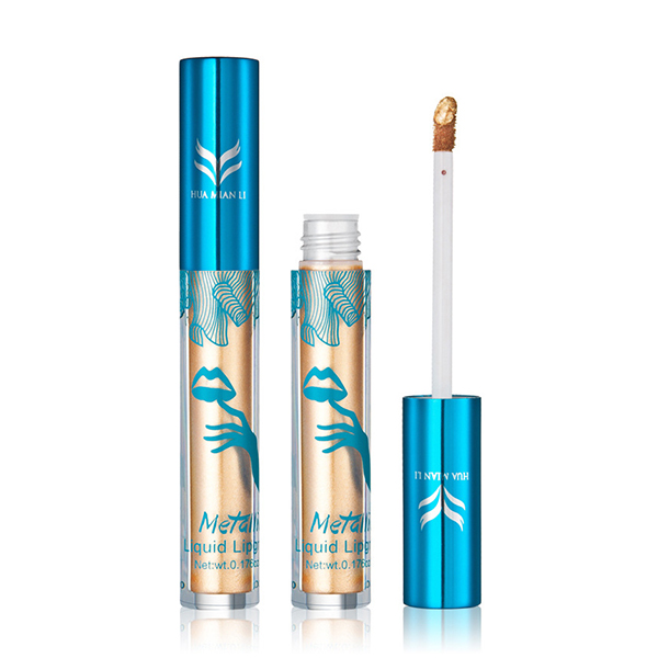 

HUAMIANLI 12 Colors Matte Metallic Lip Gloss Makeup Waterproof Velvet Lipstick Cosmetic
