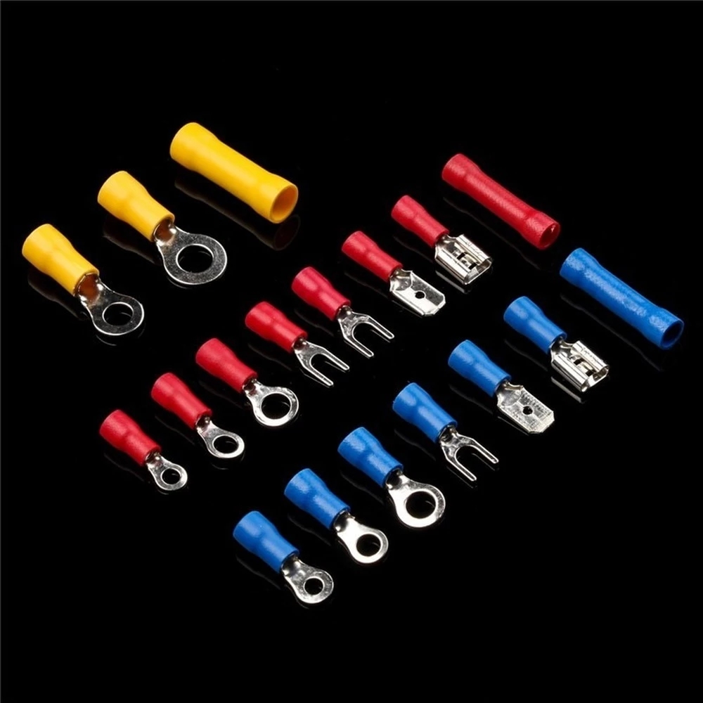 Find 480/300/280Pcs Assorted Spade Terminals Insulated Cable Connector Electrical Wire Crimp Butt Ring Fork Set Ring Lugs Rolled Kit for Sale on Gipsybee.com with cryptocurrencies