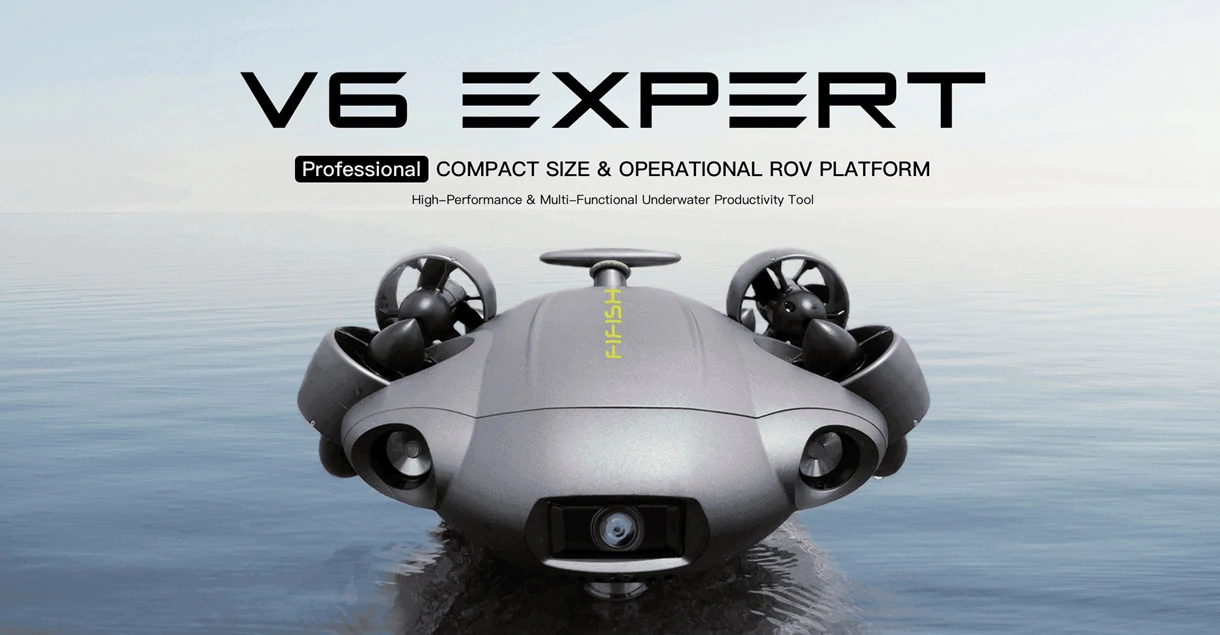 FIFISH V6 EXPERT: 4K UHD Camera Underwater Drone