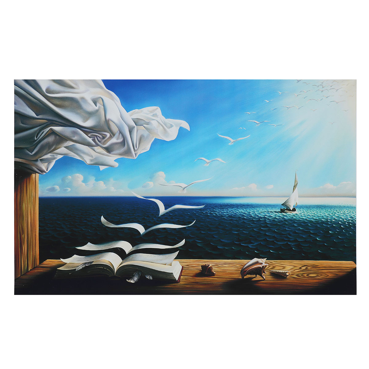

Modern Sea Canvas Print Painting Poster Wall Mount Art Unframed Picture Home Decorations