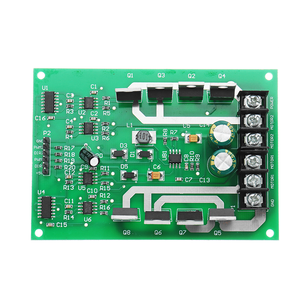 

DC 3V To 36V 15A Industrial Grade High Power Double Motor Driver Module With H-Bridge Powerful Brake Function