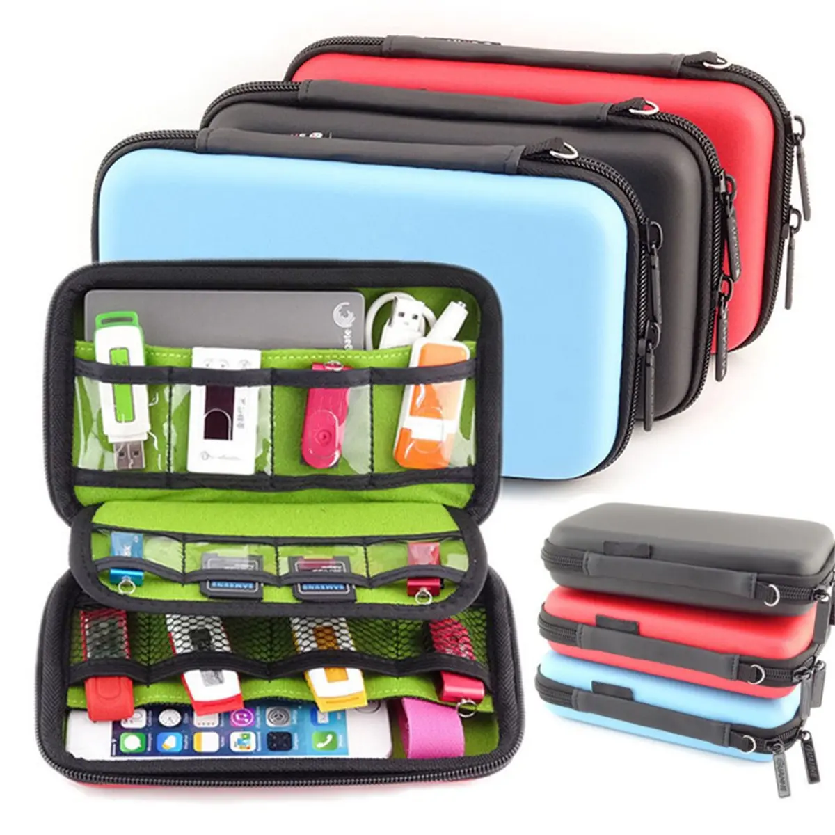Waterproof Travel Carrying Case Storage Protection Pouch Bag For USB Flash Drive