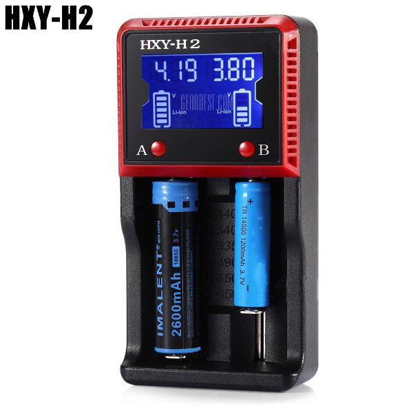 

HXY-h2 0.5a / 1a литий-ионная батарея Ni-MH зарядное устройство смарт-LCD