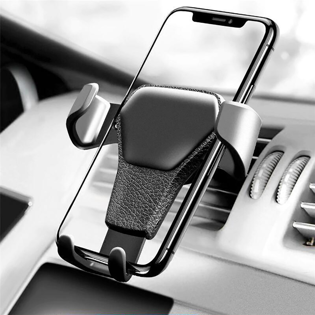 

Gravity Linkage Automatical Lock 360° Rotation Car Mount Air Vent Holder Stand for Xiaomi Mobile Phone 4-6"