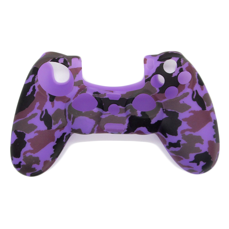 Camouflage Army Soft Silicone Gel Skin Protective Cover Case for PlayStation 4 PS4 Game Controller 3
