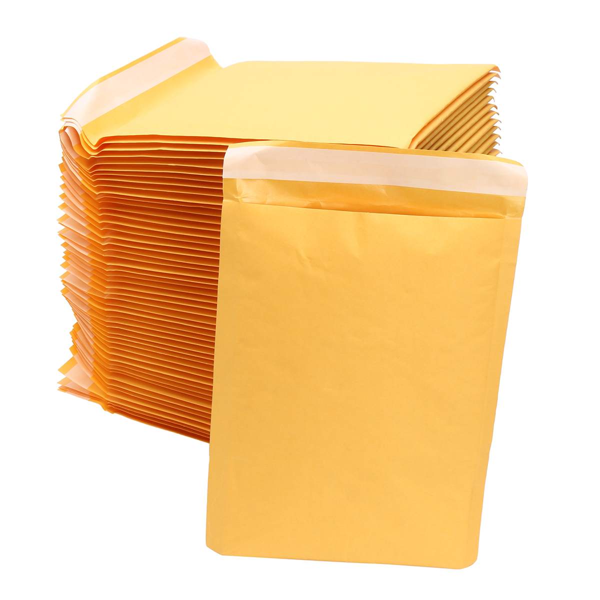 

50Pcs Kraft Paper Bubble Mailers Padded Envelopes Self Seal Shipping Bags Lot Yellow