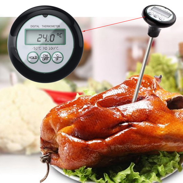 

Digital LCD BBQ Barbecue Thermometer Probe Food Meat Kitchen Measuring Tool