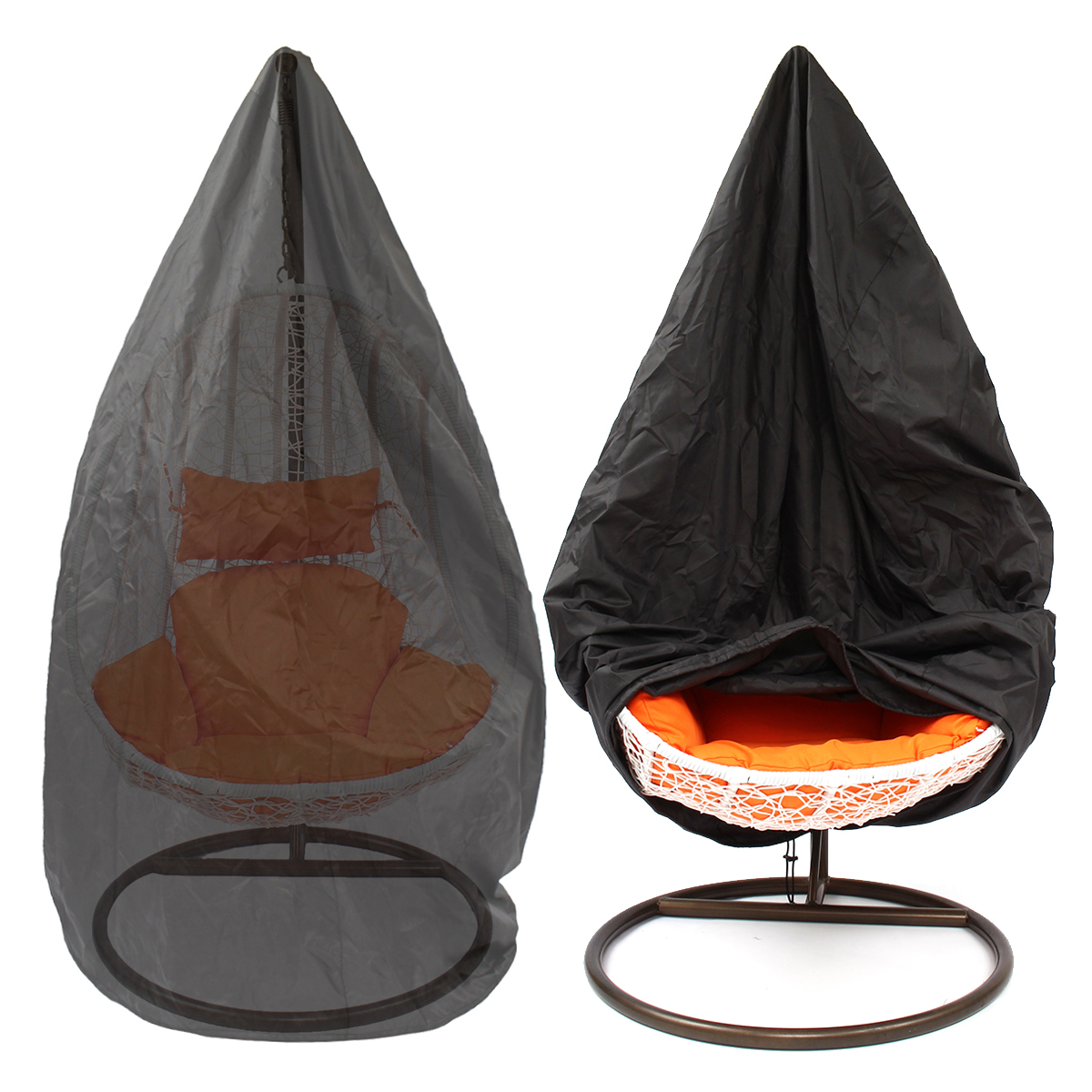 

Outdoor Patio Hanging Chair Dustproof Cover Wicker Egg Swing Chair Heavy Duty Waterproof Protector