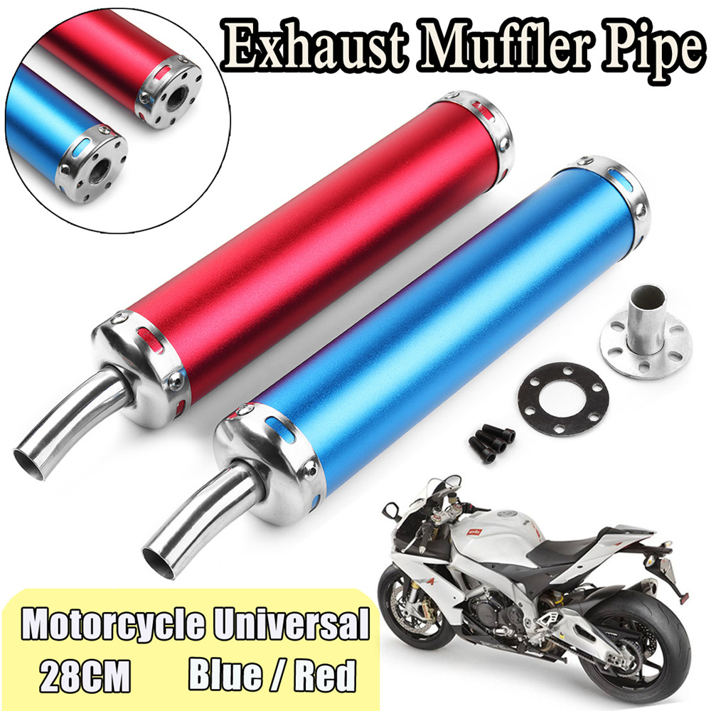 Universal Retro style extension exhaust for classic motorcycles 1 1/2''
