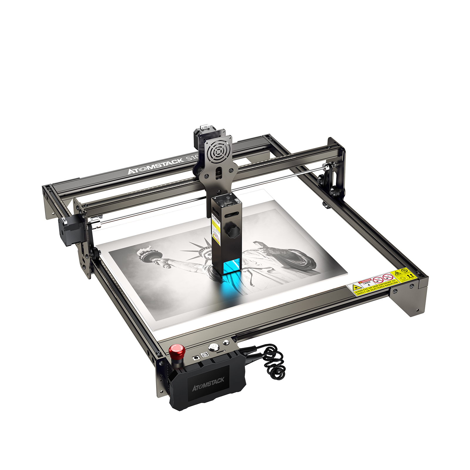 Find New ATOMSTACK S10 PRO Flagship Dual Laser Laser Engraving Cutting Machine Support Offline Engraving Laser Engraver 10W Output Power Fixed Focus 304 Mirror Stainless Steel Engraving Metal Acrylic Leather 20mm DIY Engraver for Sale on Gipsybee.com with cryptocurrencies