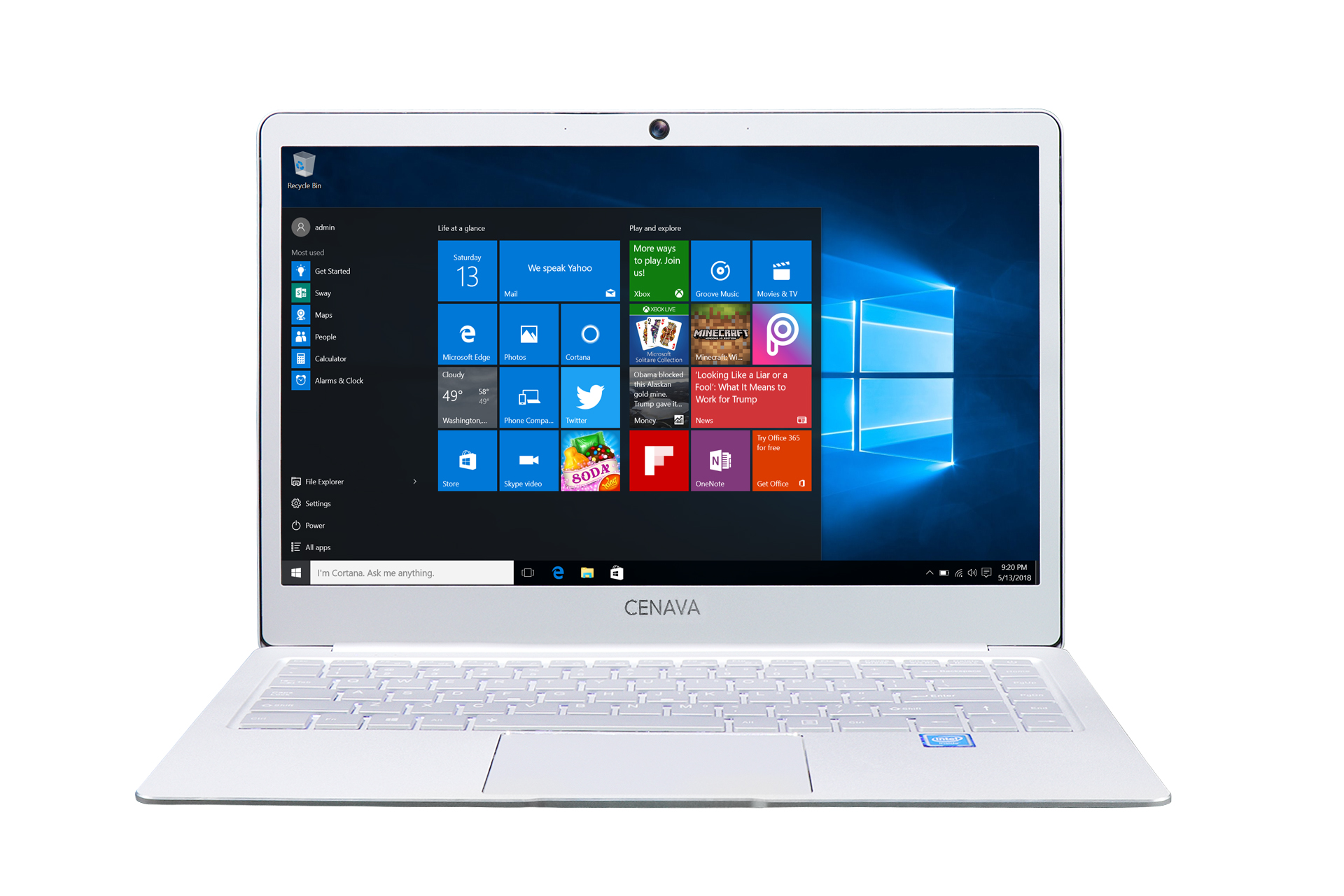 

Cenava P14 14 Inch Laptop Intel Celeron J3455 Quad Core 8GB RAM 128GB SSD Win10 Bluetooth 4.0 Notebook