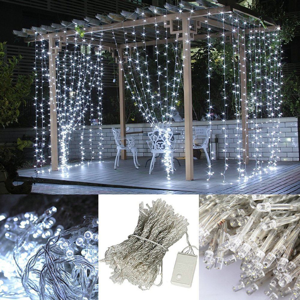 Find 10x3M Outdoor 1000 LED Curtain Christmas Fairy Light String Wedding Christmas Holiday Decor AC220V for Sale on Gipsybee.com with cryptocurrencies