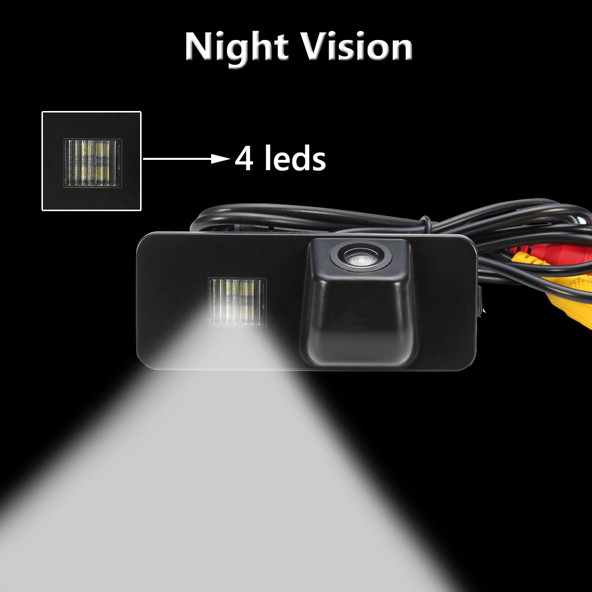 Voiture sans fil CCD Caméra de recul arrière Vision nocturne pour VW Golf MK4 Seat Altea