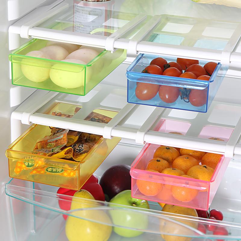 

Слайд кухня холодильник с морозильной камерой экономия места холодильник стеллаж для хранения полка многофункциональное
