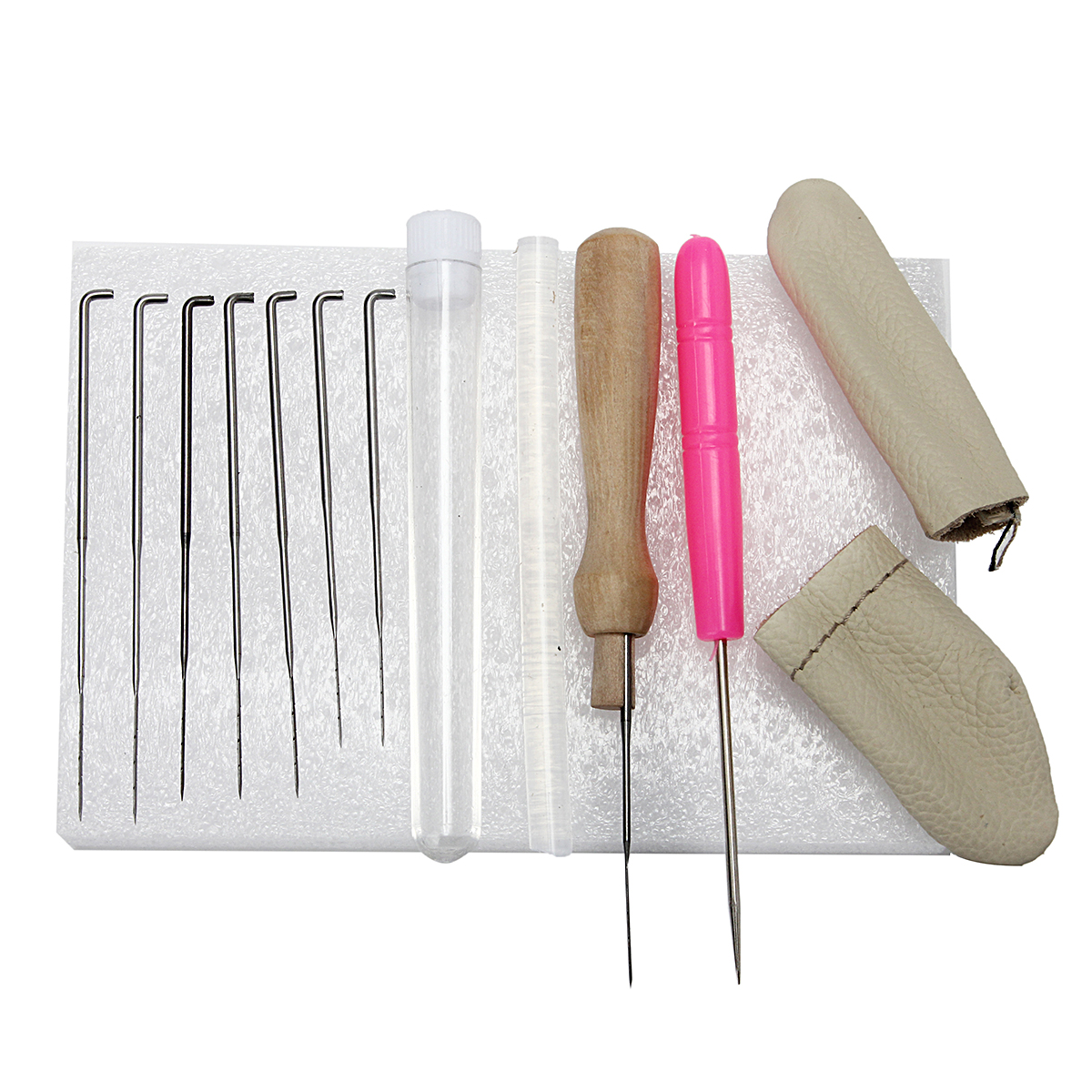 

1 Set Needle Felting Starter Kit Wool Felt Tools Mat/Needle/Accessories Craft