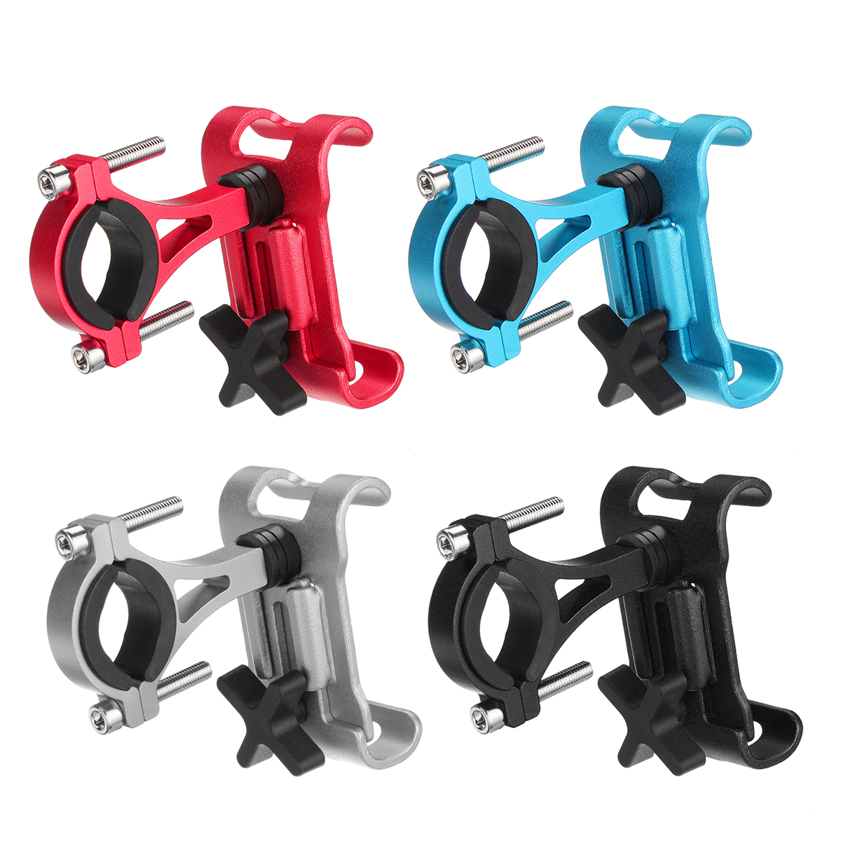 

BIKIGHT Full Aluminum Alloy Bicycle Handlebar Phone Holder Mount 360° Rotation For iPhone X SE 7/8 Plus 6/6s Plus Xiaomi Samsung Galaxy s6/s7/s8/s9 Plus Android