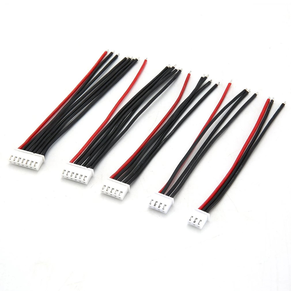 5Pcs RJXHOBBY 1S/2S/3S/4S/5S/6S/7S/8S/9S/10S/11S/12S/13S/14S/15S/16S/17S 22AWG Battery Balance Charger Silicone Cable Wire JST-XH Plug Balancer Cable for FPV Racing Drone 1