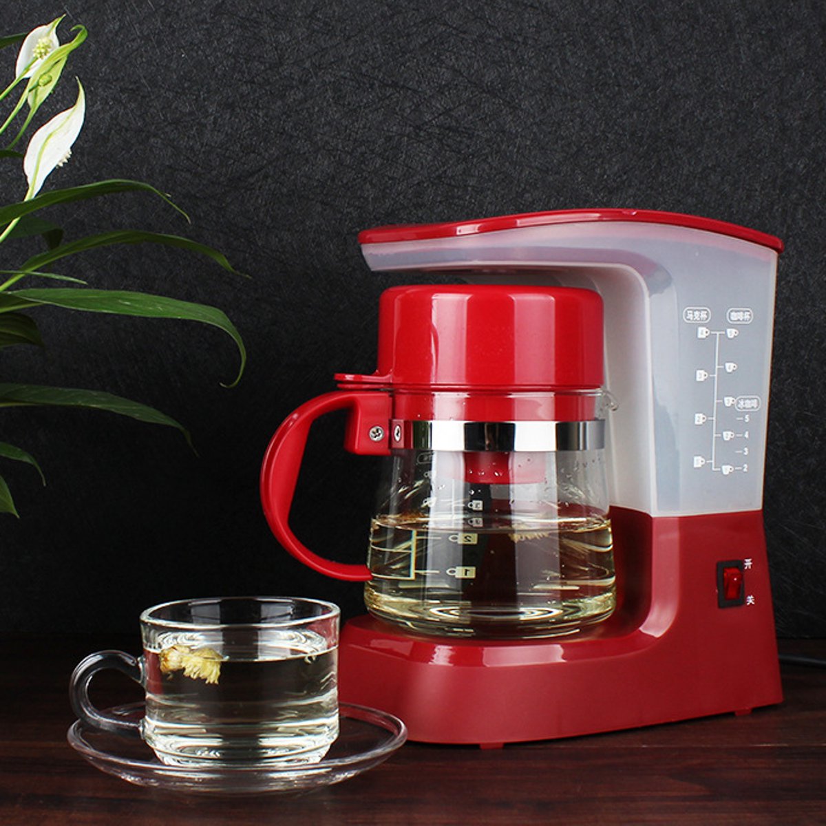 

220V 0.6L Drip Coffee Machine American Espresso Cappuccino Latte Drinking Maker