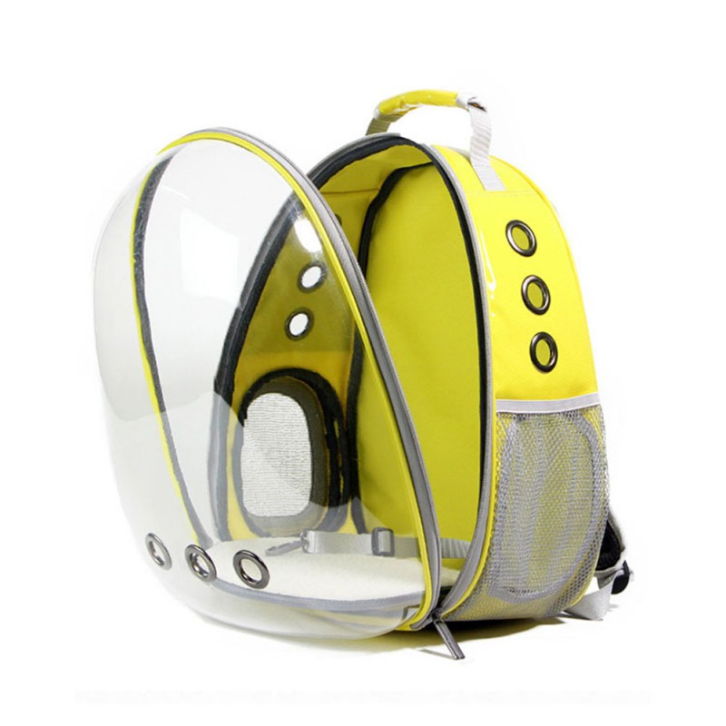 Dog Cat Transparent Space Capsule Breathable Shoulder Bag Pet Outside Travel Portable Carry Backpack 27