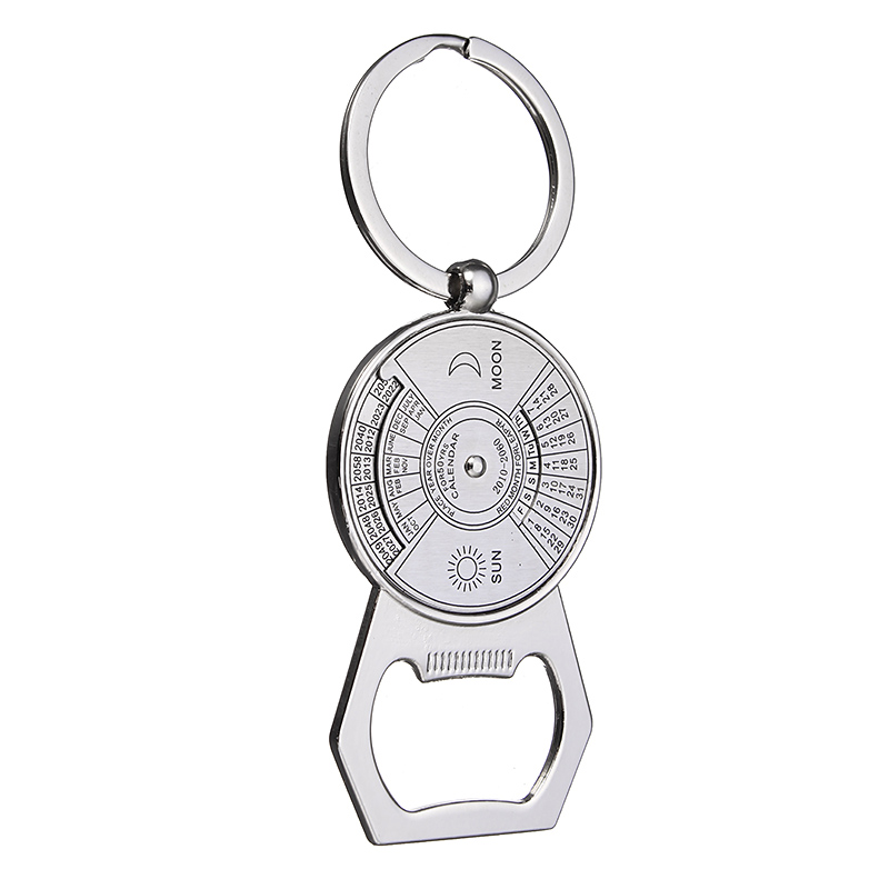

Multifunction Keychain Bottle Opener 2010 to 2060 Calendar Metal Key Chain