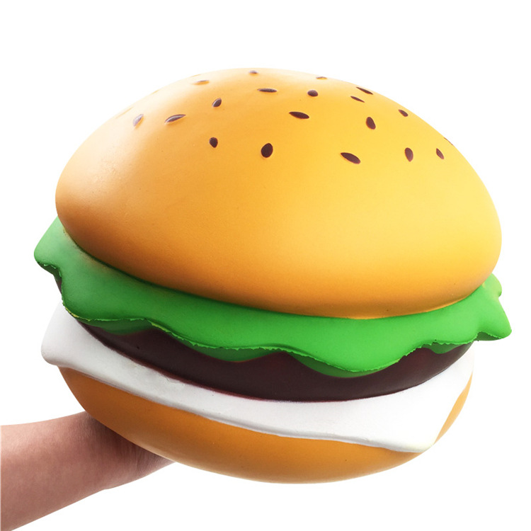 

Giant Squishy Cheese Burger Humongous Hamburger 25CM Slow Rising Rebound Jumbo Gift Collection Decor Toys