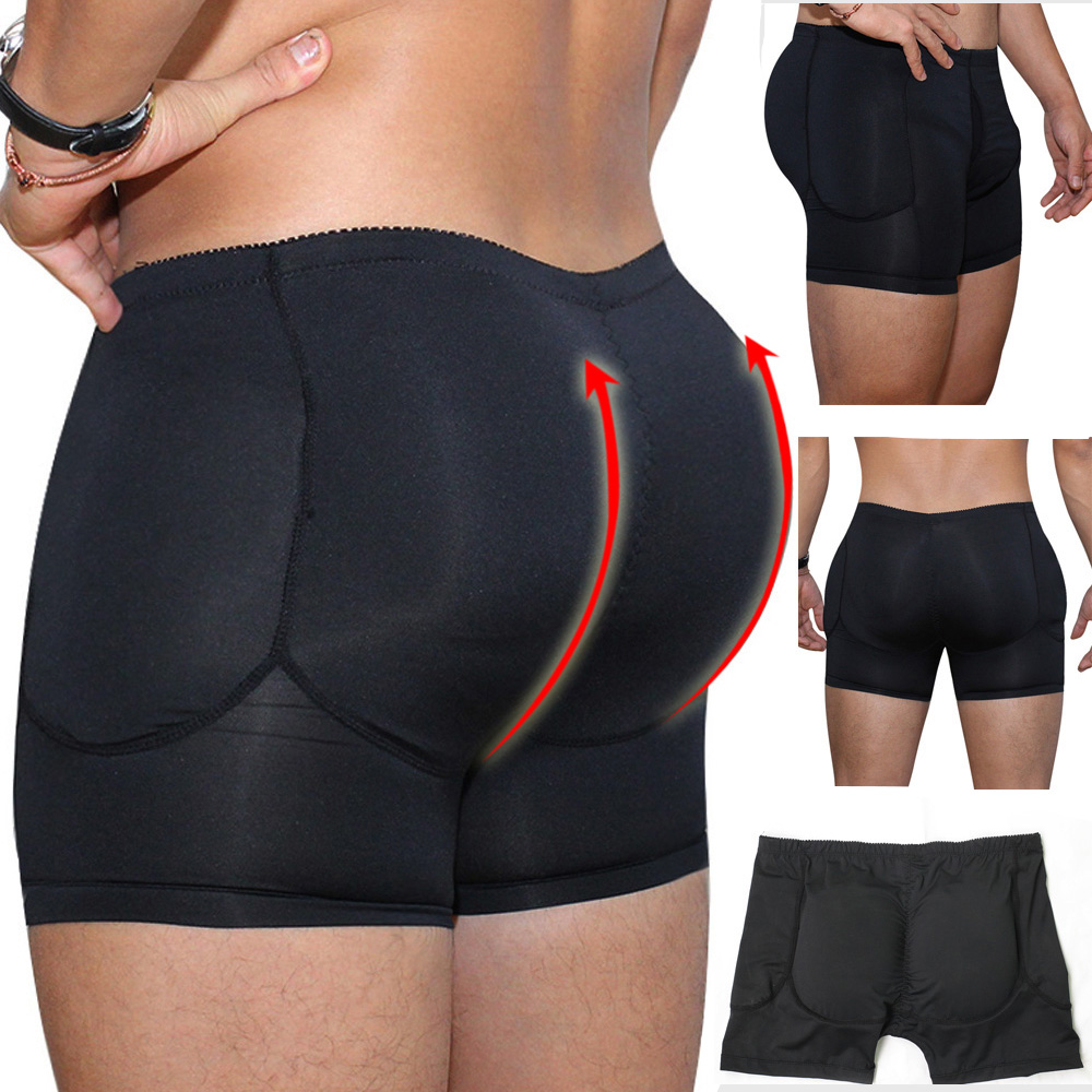 

Mens Plus Size Butt Lifting Compression Underwear with Pads