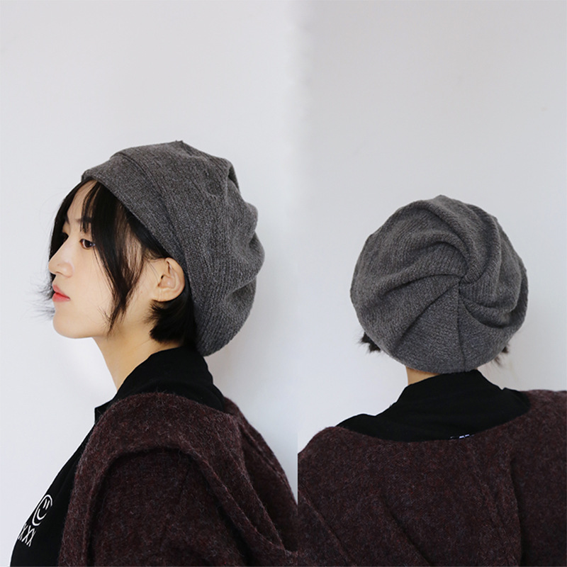 

Women Vintage Winter Warm Knit French Beret Cap Painter Hat