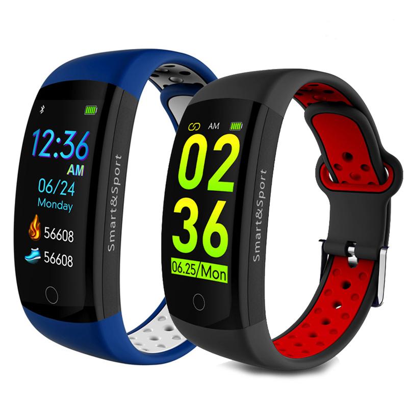 

XANES Q6S 0.96" LCD Screen 3D Dynamic IP68 Waterproof Smart Bracelet Blood Pressure Heart Rate Monitor Smart Watch