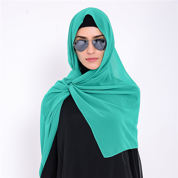 

Шифон Мусульманский головной платок Мягкий исламский шарф Hijab Подтяжка лица Solid Headscarf Для Женское
