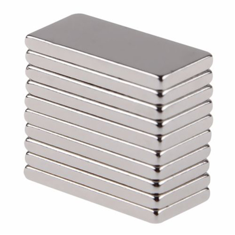 

10pcs N50 20x10x2mm Neodymium Block Magnet Oblong Super Strong Rare Earth Magnets
