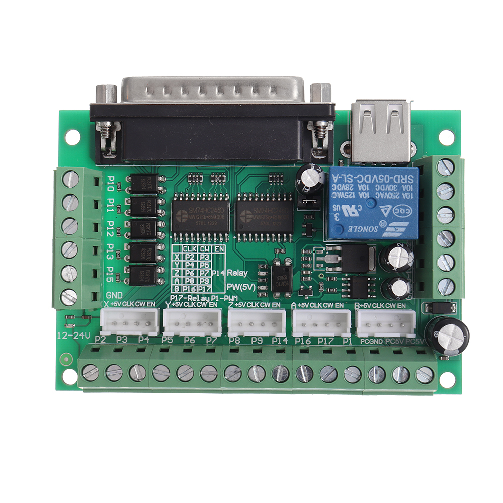 New 5 Axis Stepper Driver For Mach3 Protection Transmission Anti ...