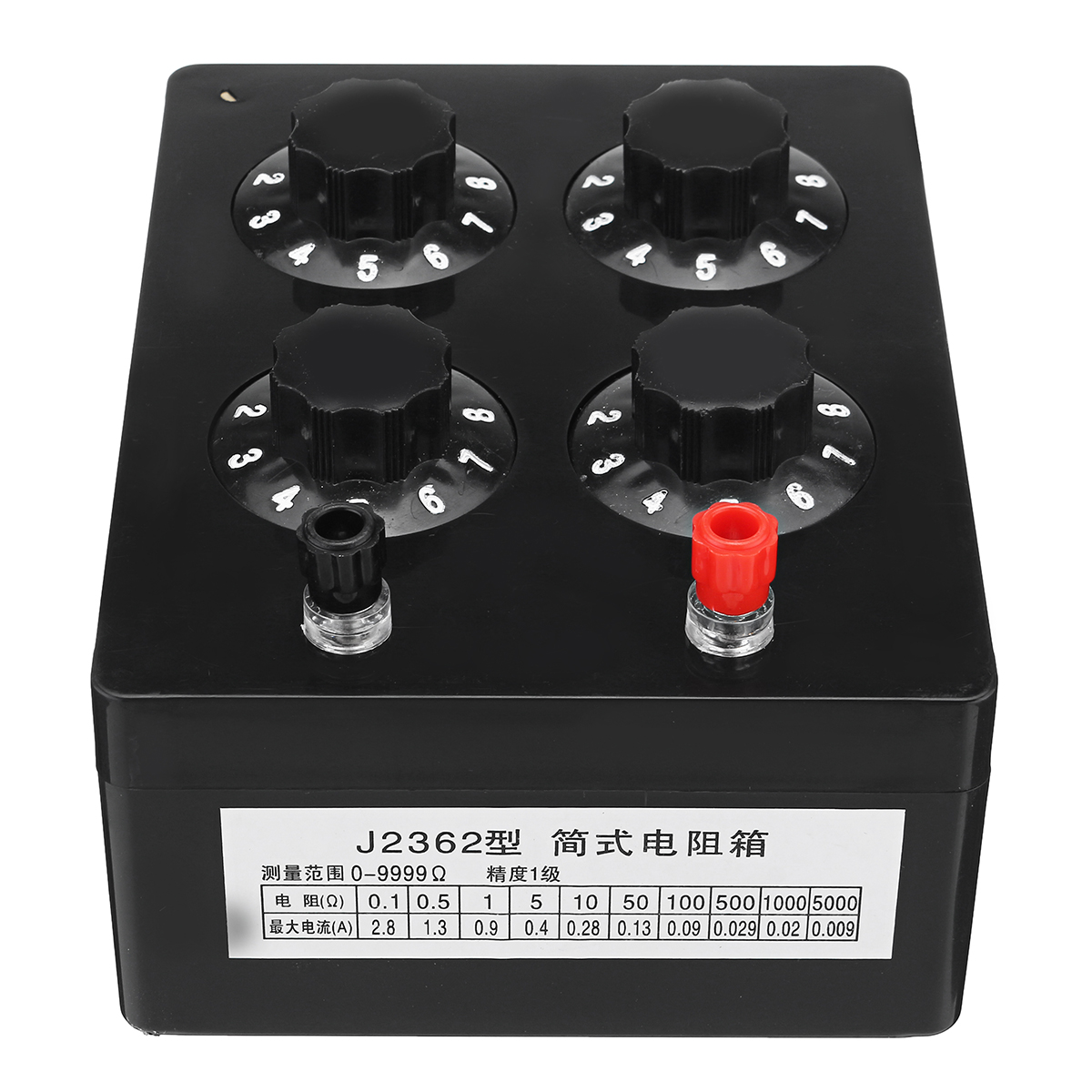 

Precision Variable Decade Resistor J2362 Resistance Box 0-9999 ohm Instrument