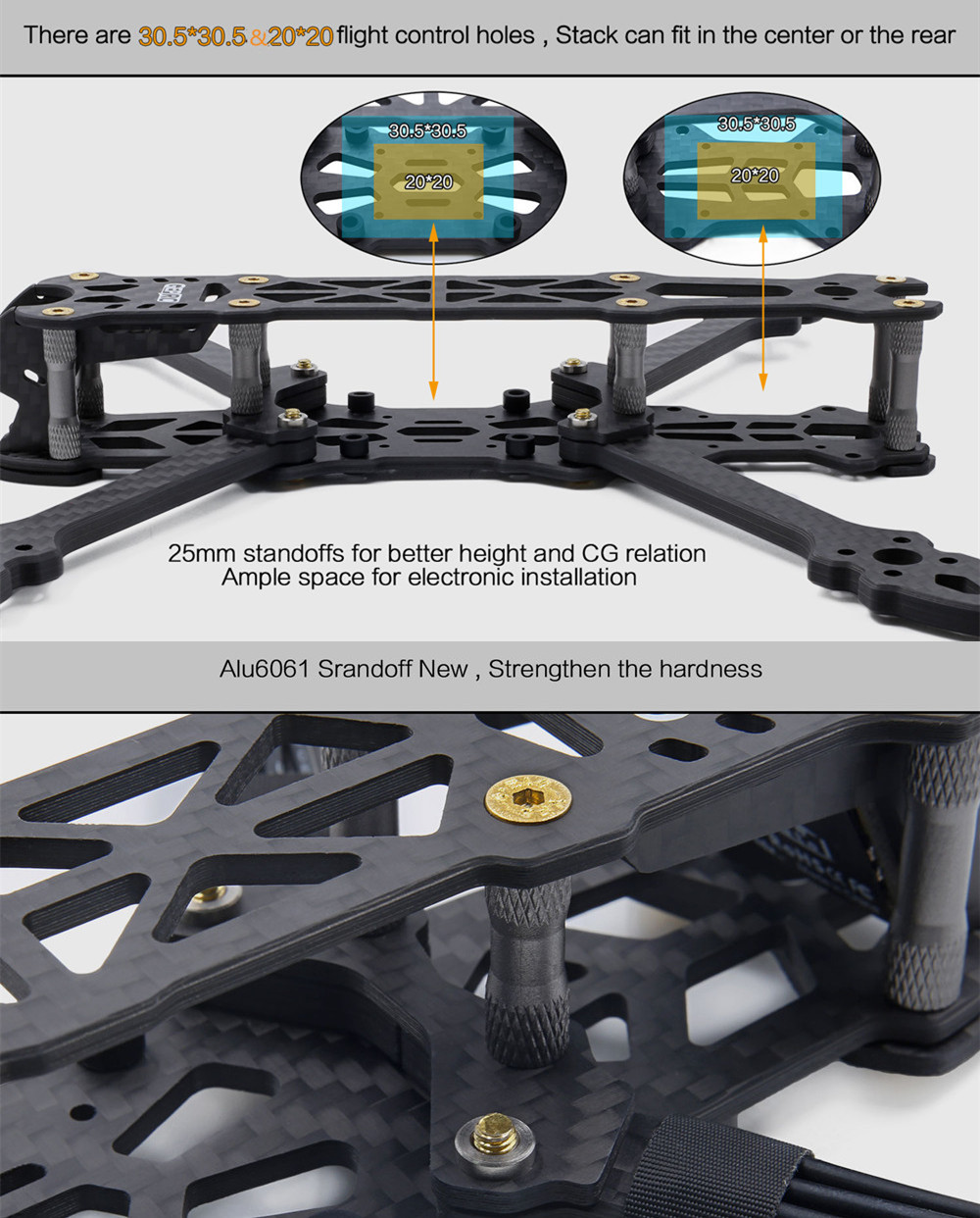 Geprc MARK4 225mm 5 Inch / 260mm 6 Inch / 295mm 7 Inch Frame Kit for RC Drone FPV Racing 2