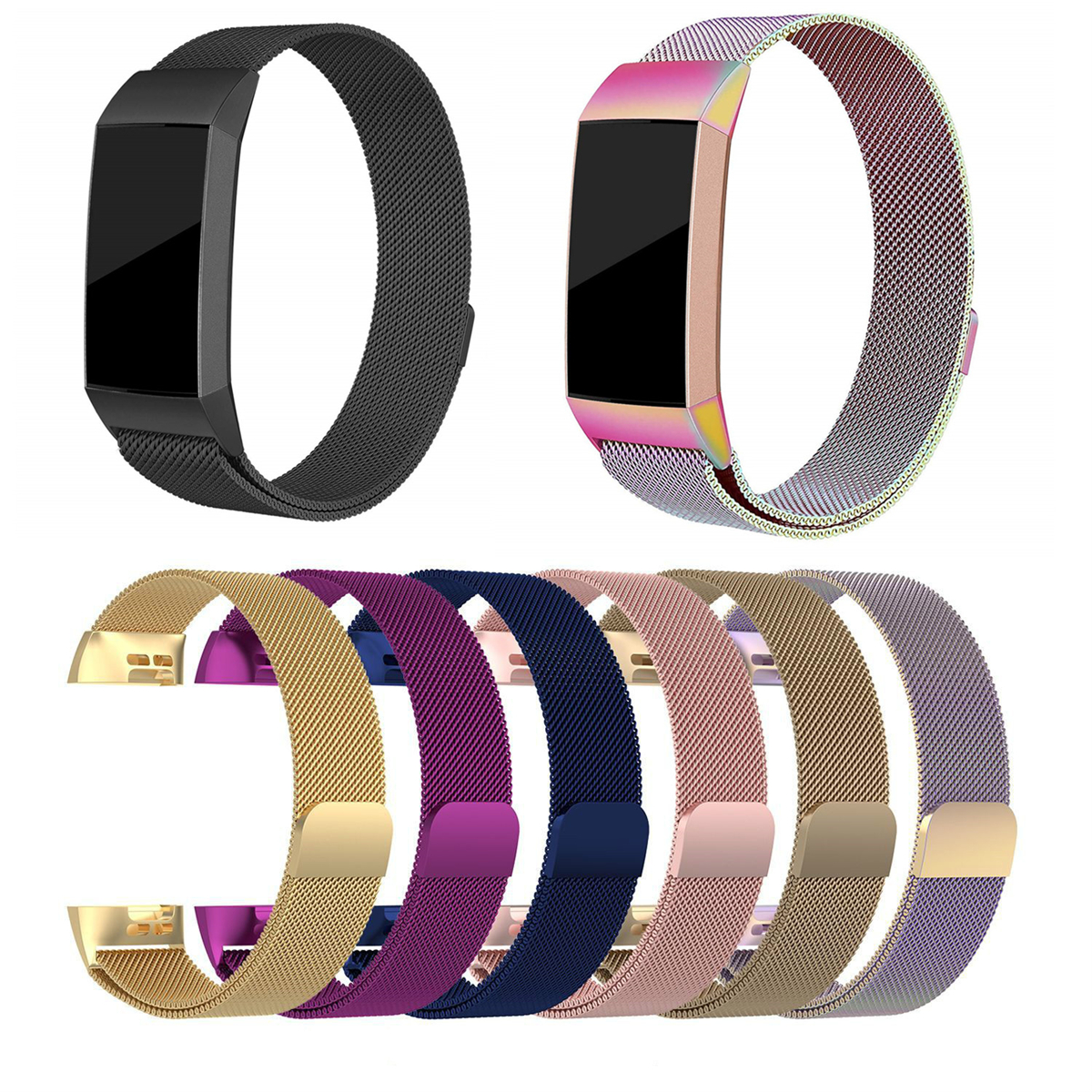 

Bakeey Металлические часы из нержавеющей стали Milanese Loop Стандарты Ремешок для Fitbit Charge 3