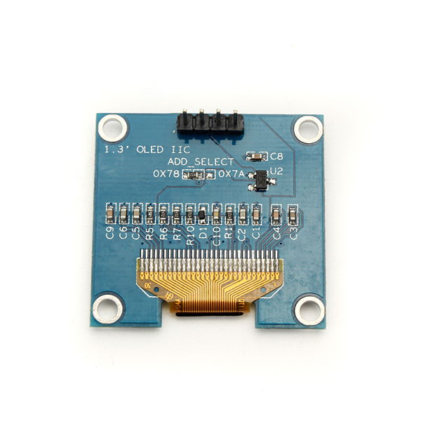 1.3 Inch 4Pin White OLED LCD Display 12864 IIC I2C Interface Module Geekcreit for Arduino - products that work with official Arduino boards 11